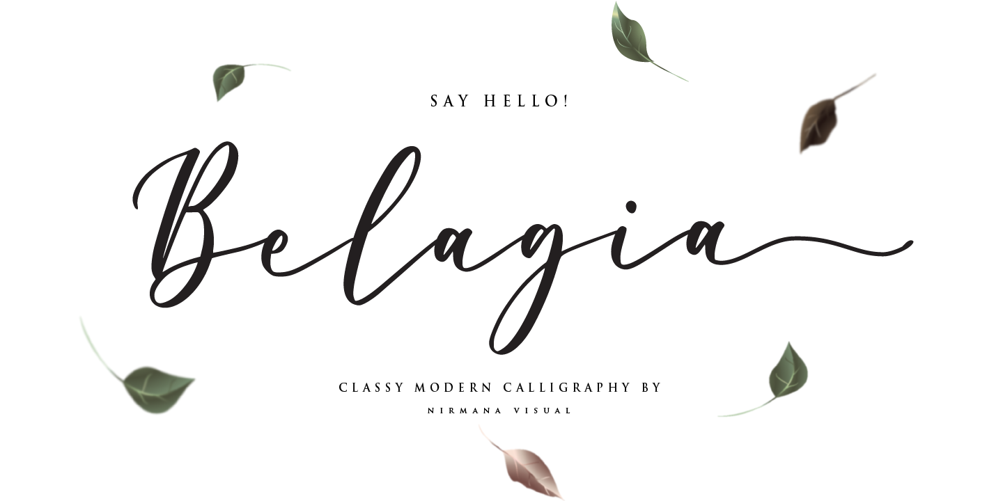 Schriftart Belagia